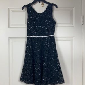 Speechless Jeweled Waist Flutter Sleeve Dress Size 14